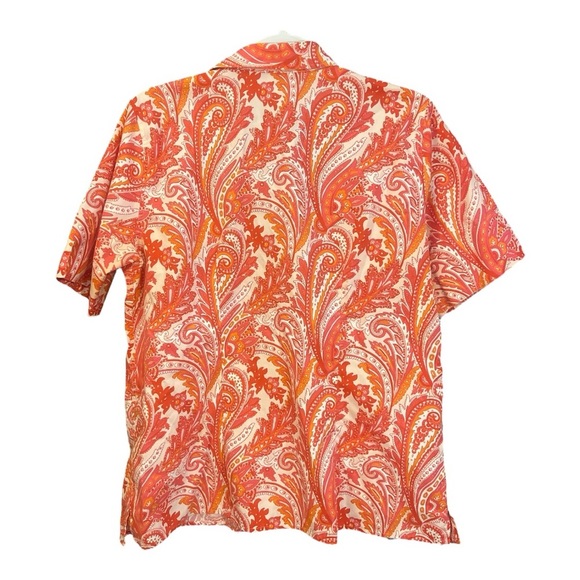 Lands’ End Paisley Western Women’s Button Down Size 14 A1 - Picture 3 of 5